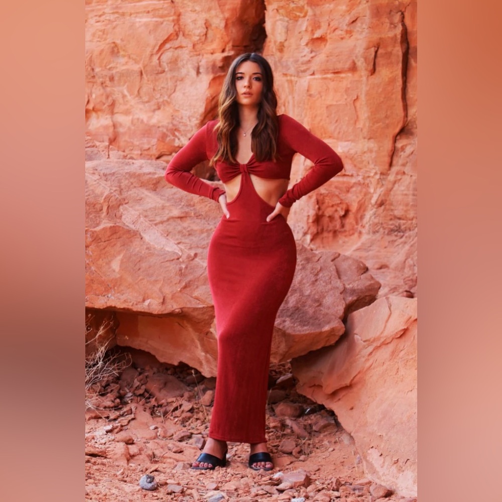 Morticia Red Dress